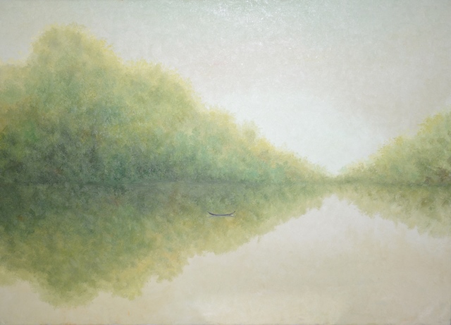 Tranh Sơn Dầu Sông Xa
